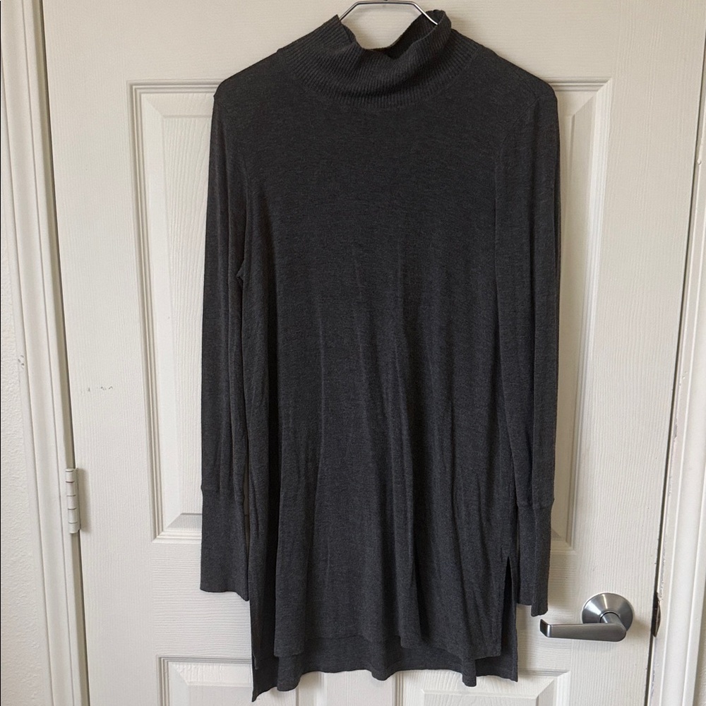 EILEEN FISHER  Dark Gray Women's Turtleneck Tunic.